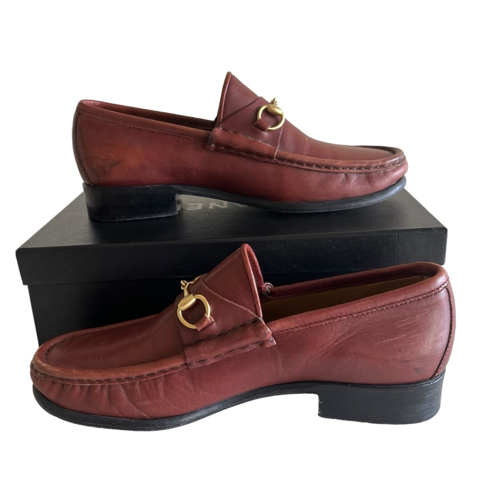 Vintage Gucci Brown Leather Horsebit Loafers - Women’s Size 7